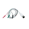 Reusable adapter cable, shielded, 3×0.7mm female, 5-pin DIN connector, 2 m lead wire