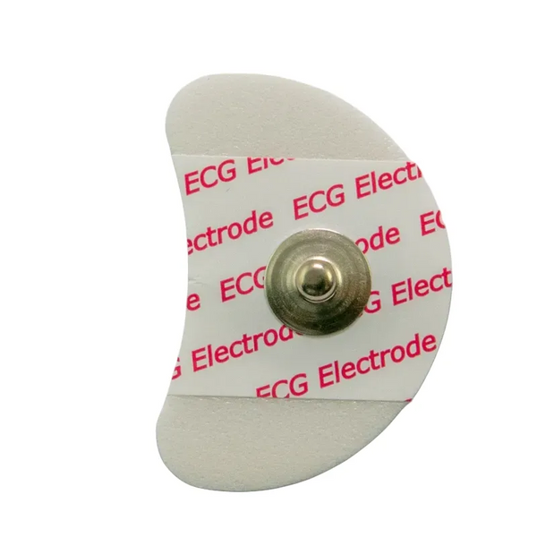 CNSAC ECG electrode, crescent-shaped, 24x39mm, foam