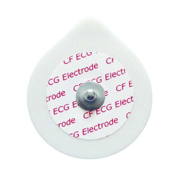 CNSAC ECG electrode, drop shape, 43x49mm, foam