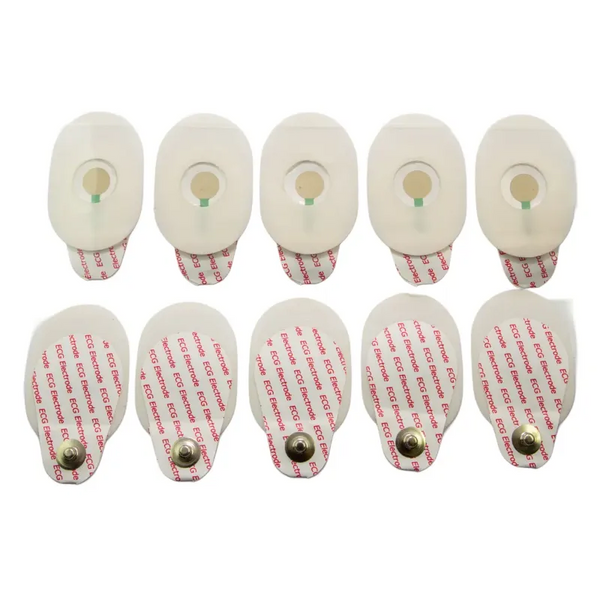 CNSAC decentralized ECG electrode, bottle shape, 35x50mm, foam, alternative to Kendall H92SG