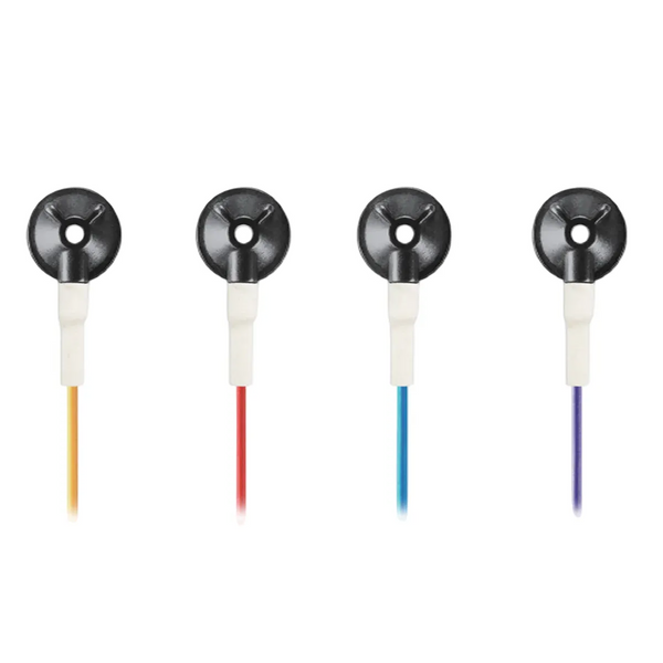 CNSAC disposable EEG cup electrodes, with 100cm connection cable, 16 pieces