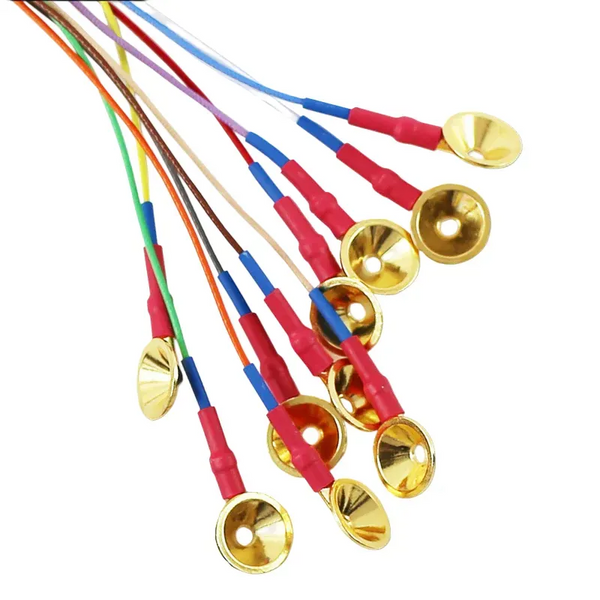 Grass Gold Cup electrodes, 183cm cable, 10 pieces