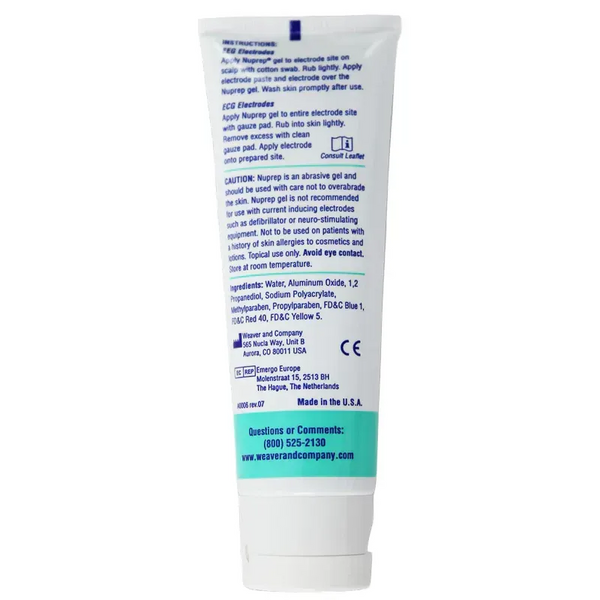 Nuprep skin preparation gel, 3 tubes x 114g each