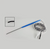 Concentric stimulation probe for nerve stimulation, curved